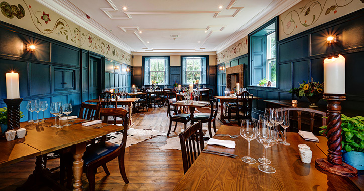 Dining room inside High Force Hotel